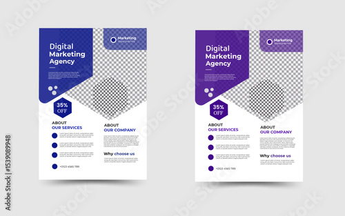 a bundle of 10 templates of a4 flyer template, modern template, in blue color, and modern design, perfect for creative professional business flyer. newest trendy creative corporate multipurpose flyer.