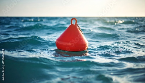 Fototapeta Naklejka Na Ścianę i Meble -  Buoy alone in the sea