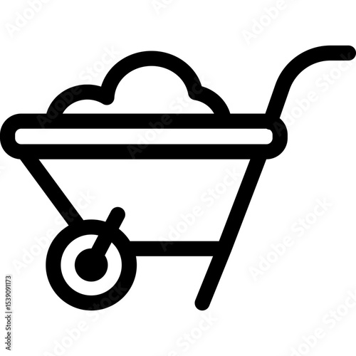 Trolley single icon vector illustration