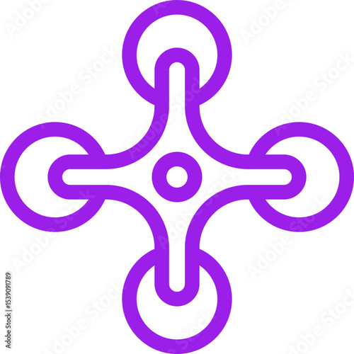 Drone single icon vector illustration