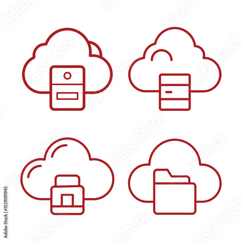 cloud computing icons