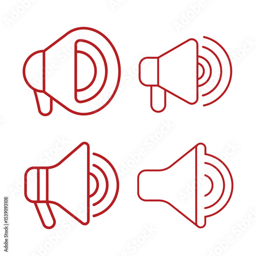 vector illustration of megaphone