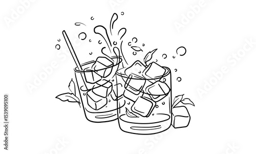 Continuous line champagne cheers one line art, continuous drawing contour. Hands toasting with wine glasses with drinks. Cheers toast festive decoration for holidays. Vector illustration	