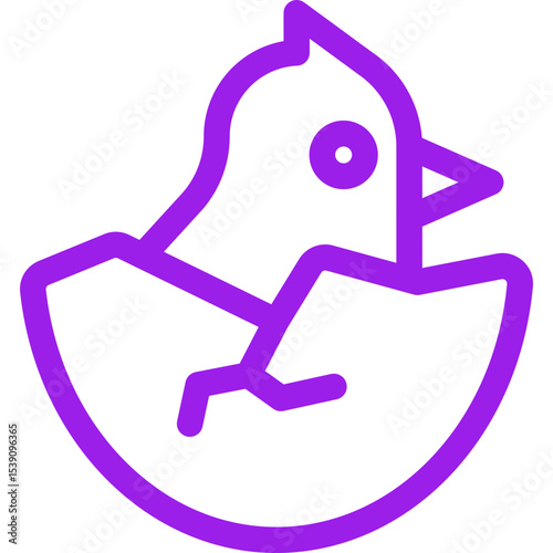 Broken egg single icon vector illustration