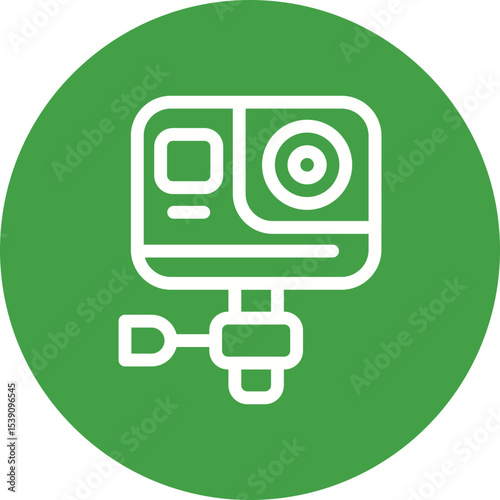 Gopro single icon vector illustration