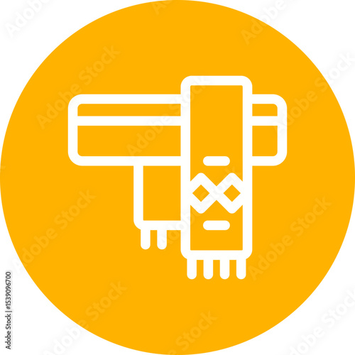 Muffler single icon vector illustration