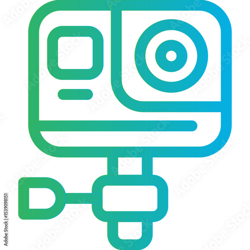 Gopro single icon vector illustration
