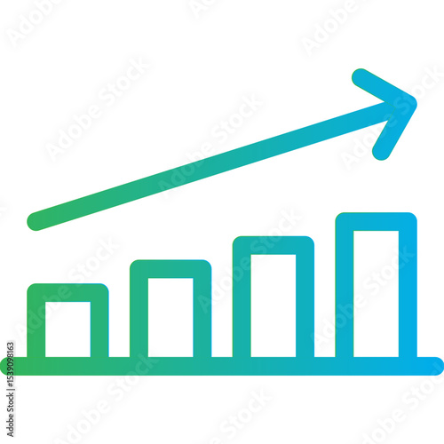 Growth single icon vector illustration