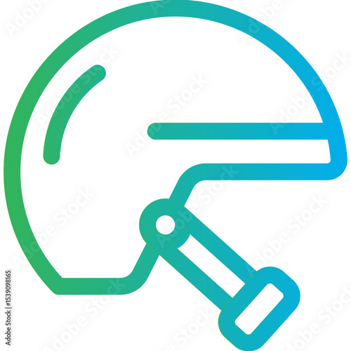 Helmet single icon vector illustration