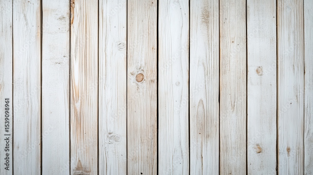 Fototapeta premium Whitewashed Wooden Plank Texture Vertical Composition, Light Wood Background, Rustic Design Wood texture, whitewash