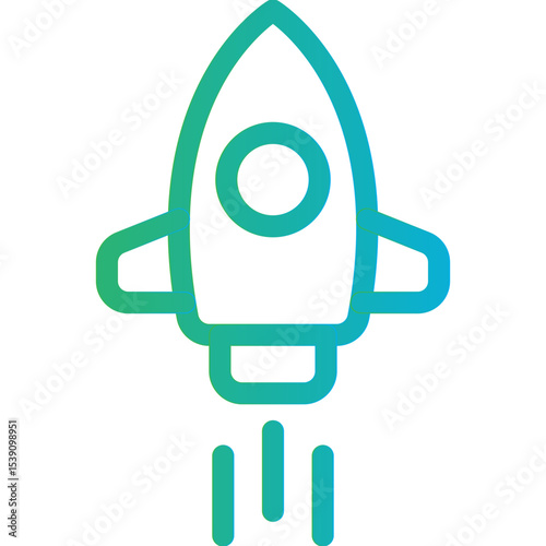Rocket single icon vector illustration