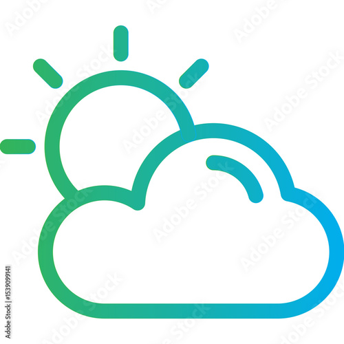 Sun single icon vector illustration