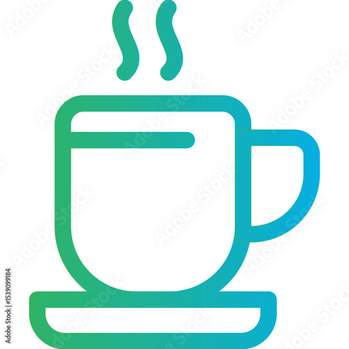 Tea cup single icon vector illustration