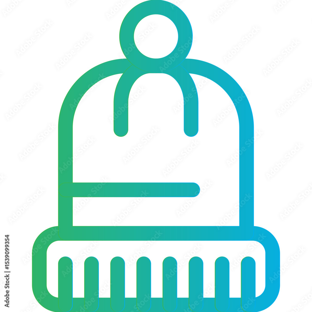 Fototapeta premium Beanie single icon vector illustration