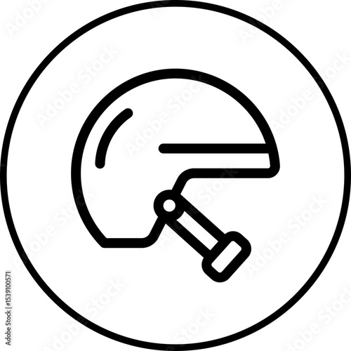 Helmet single icon vector illustration