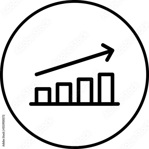Growth single icon vector illustration