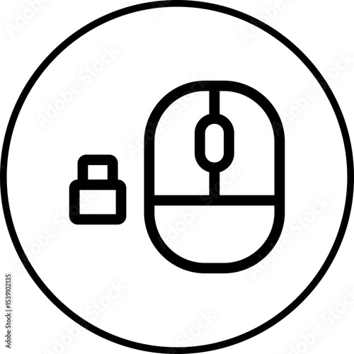 Wireless mouse single icon vector illustration