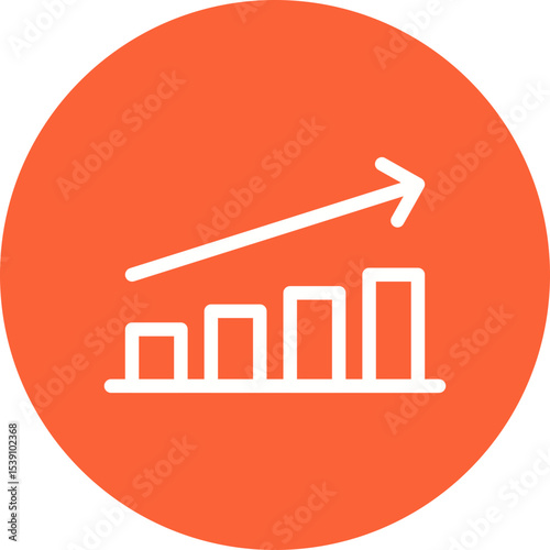 Growth single icon vector illustration