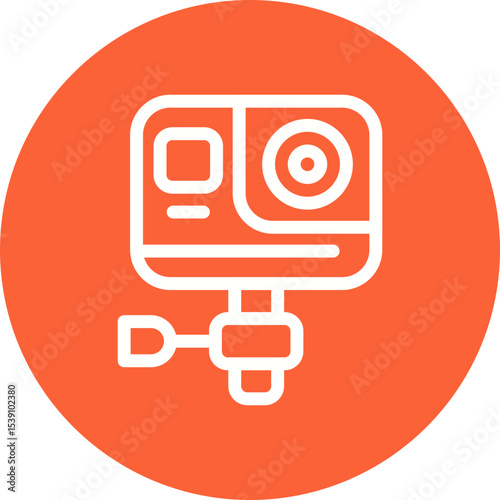 Gopro single icon vector illustration
