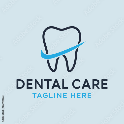 Dental Care Logo – Modern Tooth Icon Design