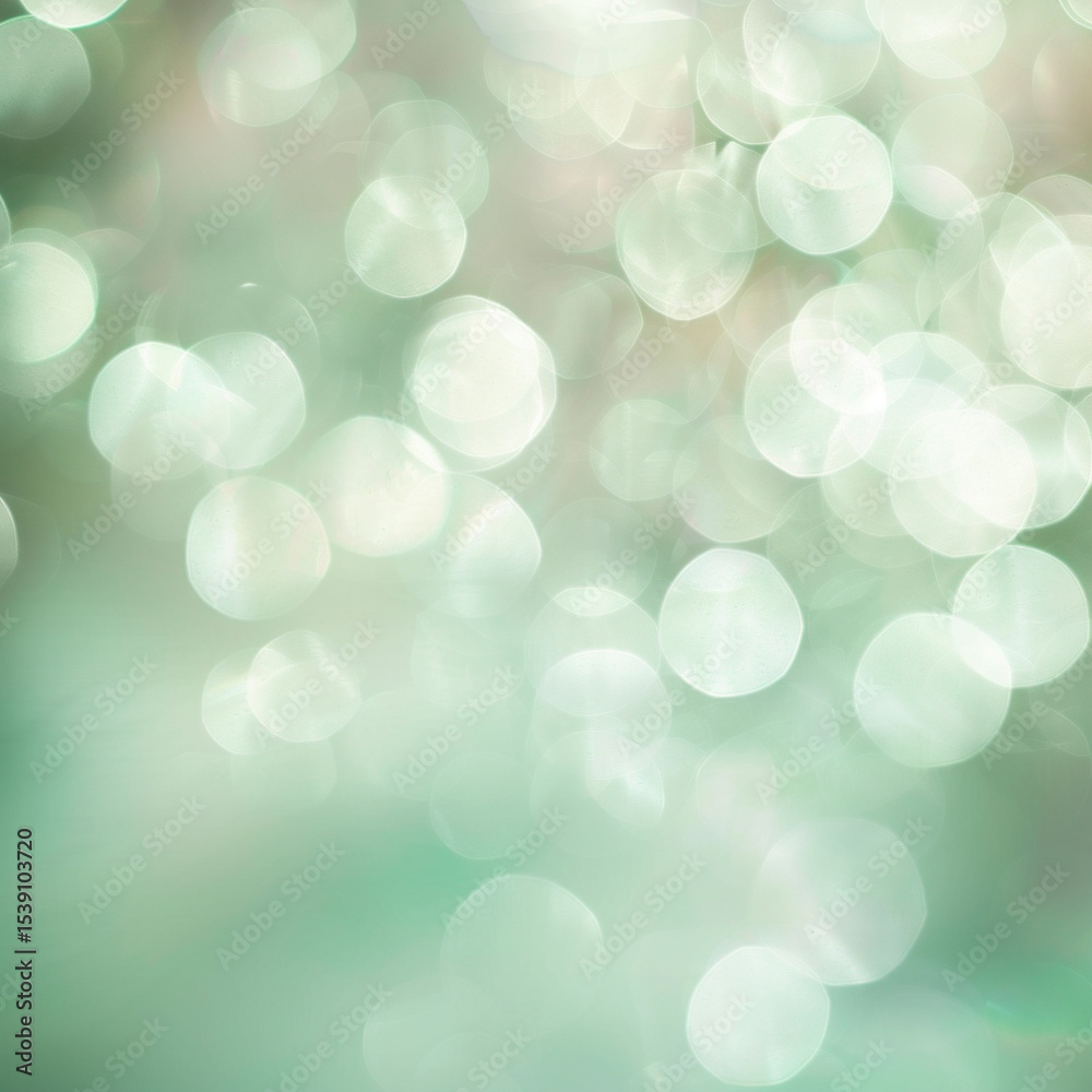 Obraz premium Soft Bokeh Background in Golden, Pink and Green Tones