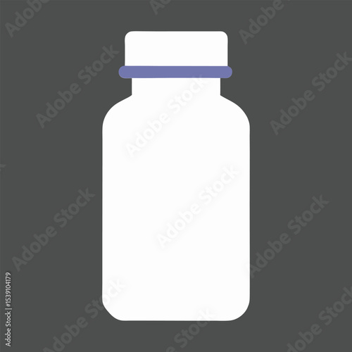 Vitamin, Medicine bottle on Gary background