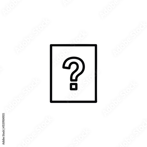 Referendum Question Mark Icon Vector
