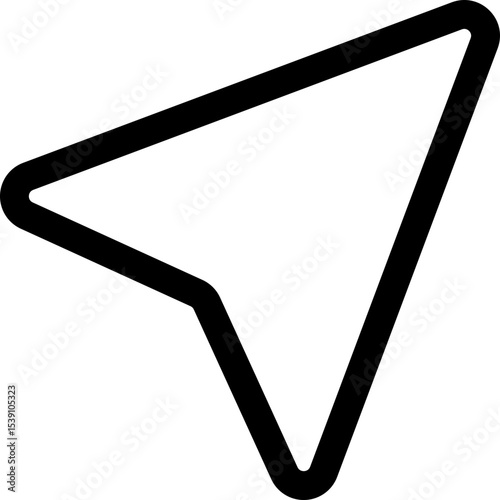 Cursor mouse single icon vector illustration