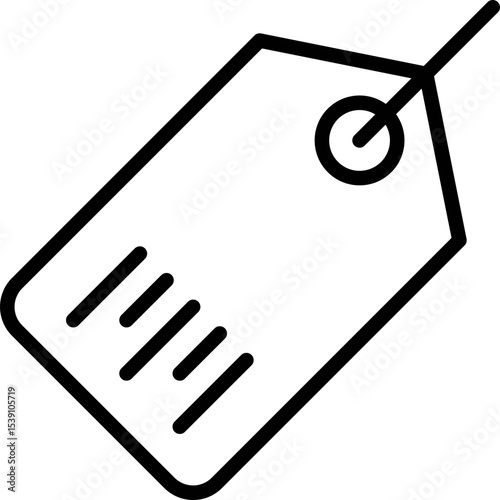 Ship tag single icon vector illustration