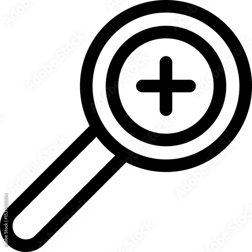 Zoom single icon vector illustration