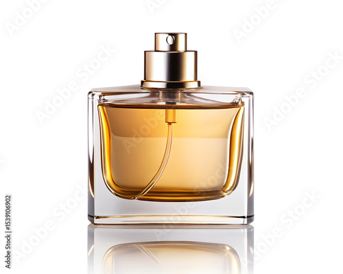 bottle of perfume isolated on white background.PNG Transparent file type with high definition picture quality available.