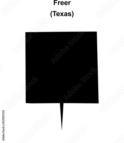 Freer (Texas) blank outline map