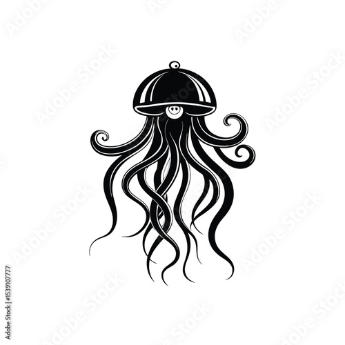 girl with long hair vector illustration