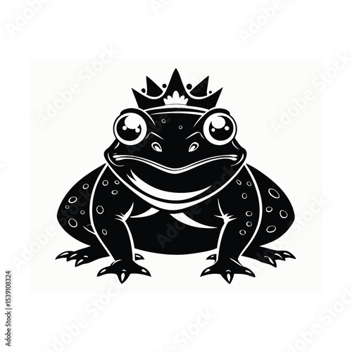 frog on white background