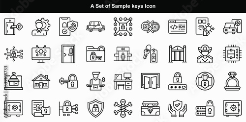  Sample Keys Icon Set