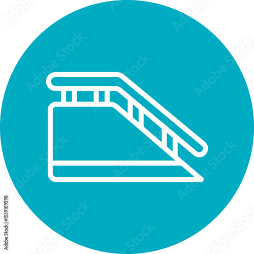 Railing single icon vector illustration