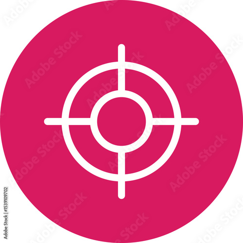Target single icon vector illustration