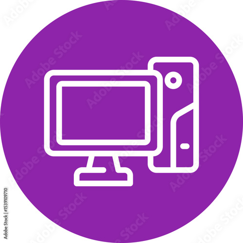 Television single icon vector illustration
