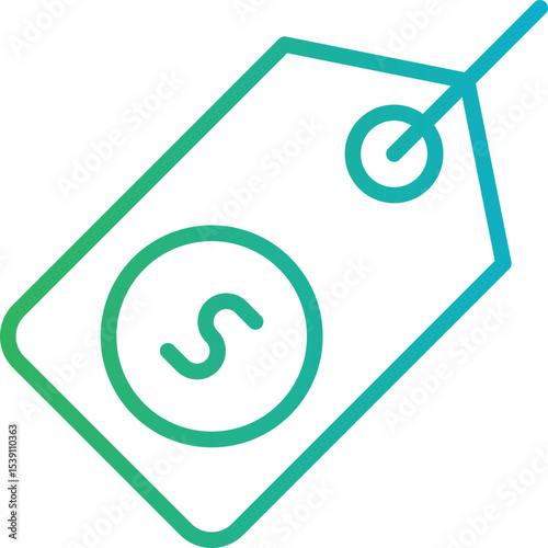 Price tag single icon vector illustration
