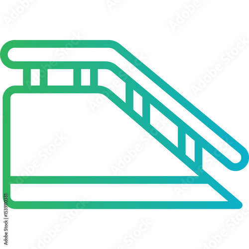Railing single icon vector illustration