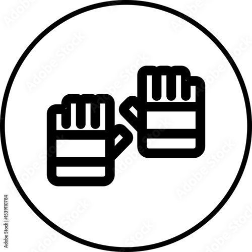 Gloves single icon vector illustration