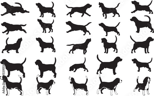Beagle Silhouettes