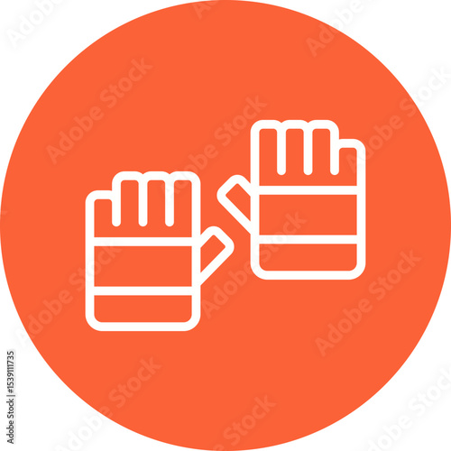 Gloves single icon vector illustration