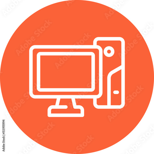 Television single icon vector illustration
