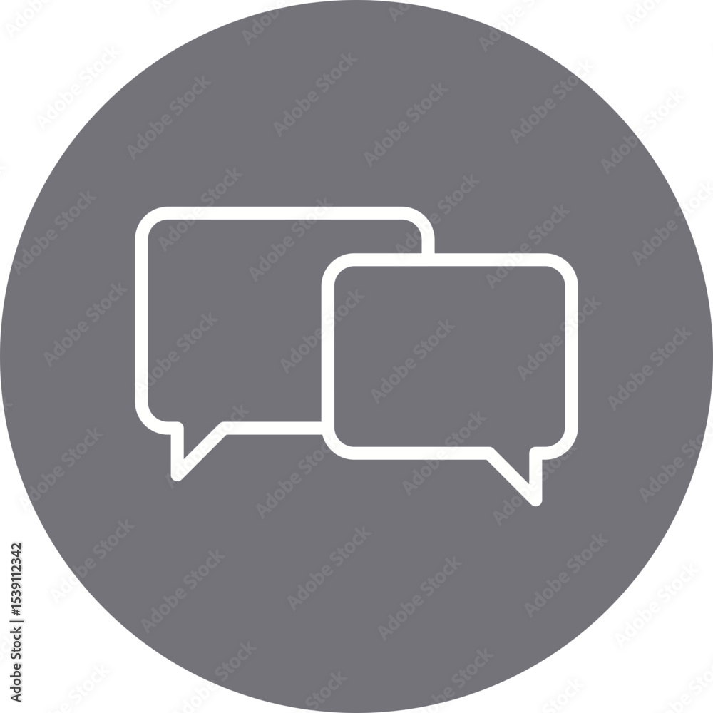 Naklejka premium Chat single icon vector illustration