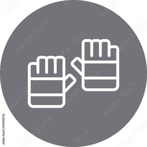 Gloves single icon vector illustration