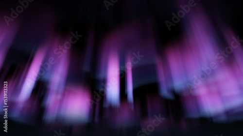 Aurora Borealis Northern Lights Purple On Black