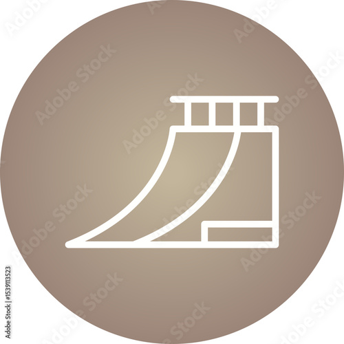 Slide single icon vector illustration