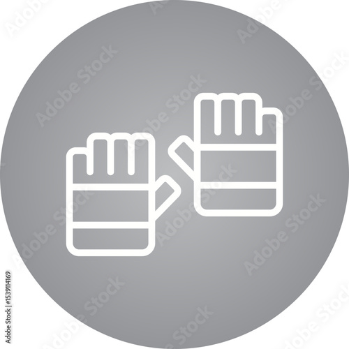 Gloves single icon vector illustration