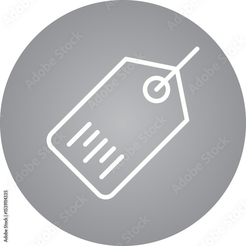 Ship tag single icon vector illustration
